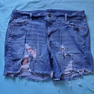 Lane bryant cut off floral shorts